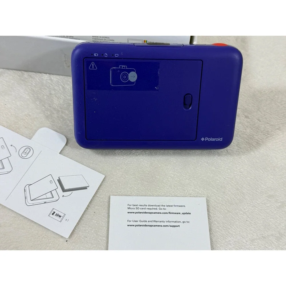 Polaroid Snap Instant Print Digital Camera Purple ZINK 10MP Open Box Retro